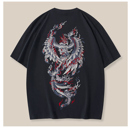 Best Online Shop in Australia - Men’s Phoenix Embroidered T-Shirt - Emete store