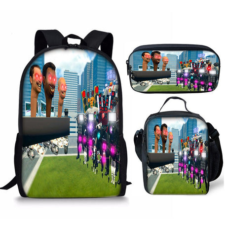 Best Online Shop in Australia - 3PC Skibidi Toilet Man Bag - Emete store