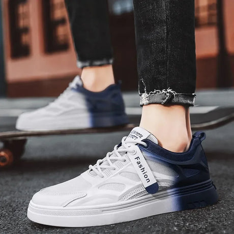 Best Online Shop in Australia - Men’s White Casual Platform Sneakers - Emete store