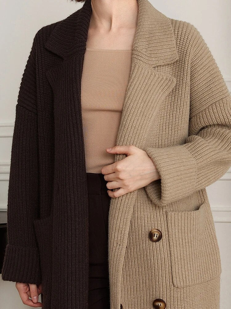 Best Online Shop in Australia - Women’s Colorblock Knit Cardigan - Emete store