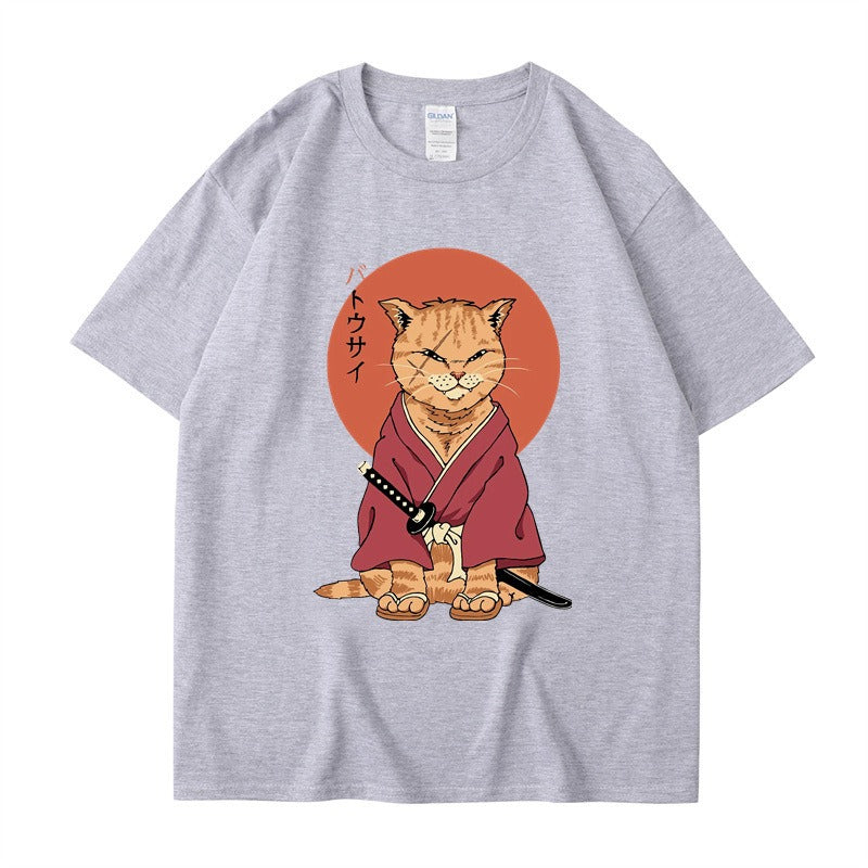 Best Online Shop in Australia - Cute ninja cat T-Shirt, summer style - Emete store