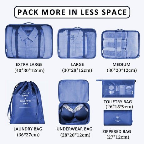Best Online Shop in Australia - 7-Piece Travel Storage Bag Set - Emete store