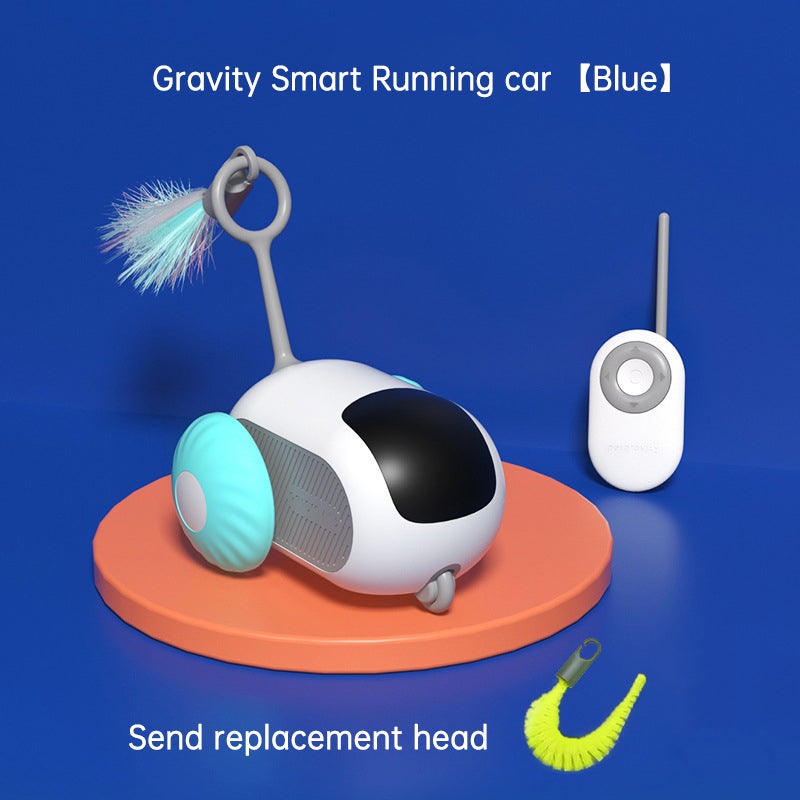 Remote Control Interactive Cat Car Toy USB Charging Chasing Automatic Self-moving Remote Smart Control Car Interactive Cat Toy P - Emete store