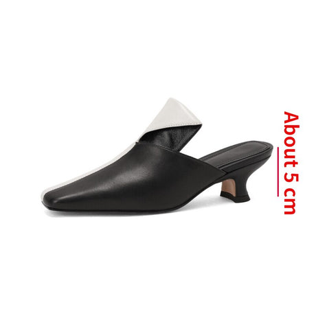 Best Online Shop in Australia - Sheepskin Cat Heel Square Sandals - Emete store