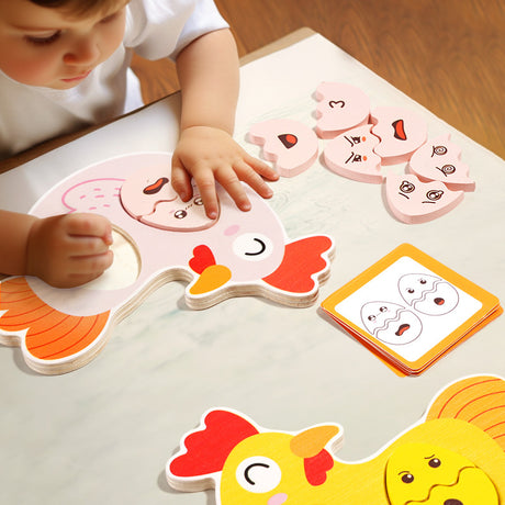Best Online Shop in Australia - Wooden Face Battle Logic Game - Emete store