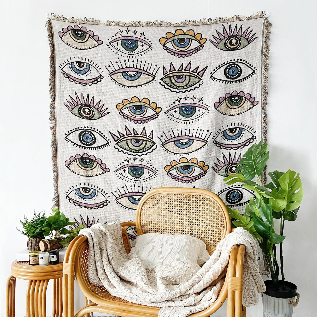 Best Online Shop in Australia - Evil Eye Beach Towel Blanket - Emete store