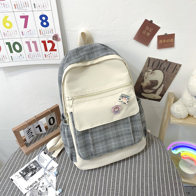 Best Online Shop in Australia - Fresh Plaid Schoolbag for Girls - Emete store