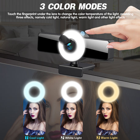 Best Online Shop in Australia - 4K Autofocus HD Webcam w/ Fill Light - Emete store