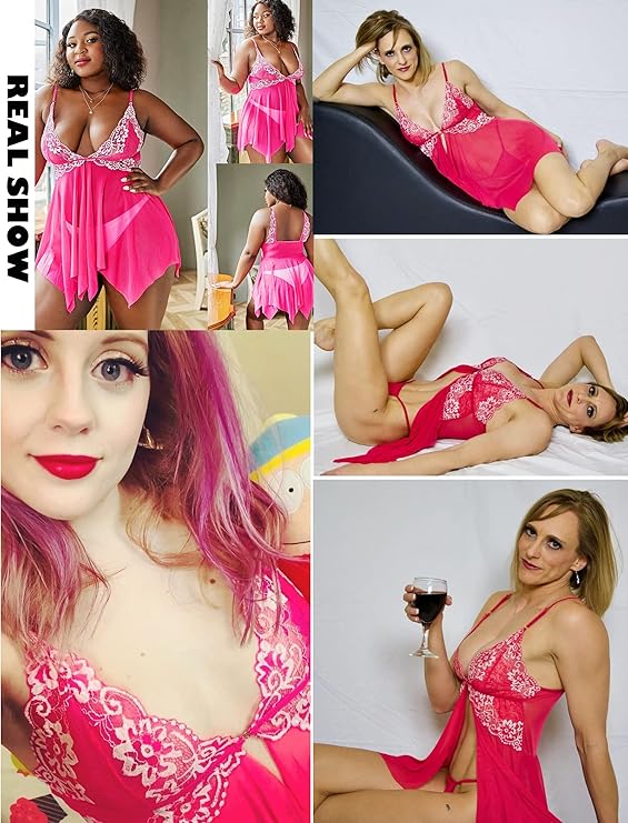 Melbourne Australia Shopping - Avidlove Plus Size Lace Babydol-Emete Store