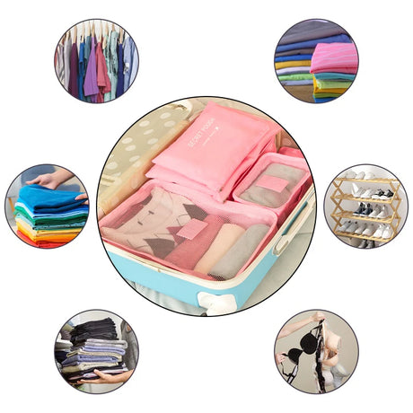 Best Online Shop in Australia - Travel Storage Bag Set - 6pcs - Emete store