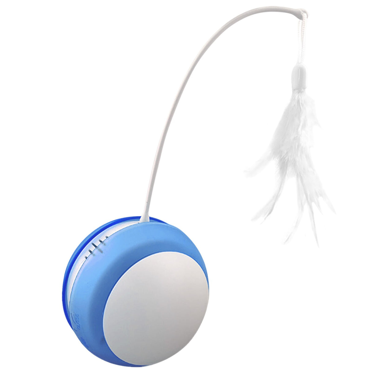 Funny Cat Toy Tumbler Swing Toys For Cats Kitten Interactive Balance Car Cat Chasing Toy Funny Sound And Light Feather Toy - Emete store