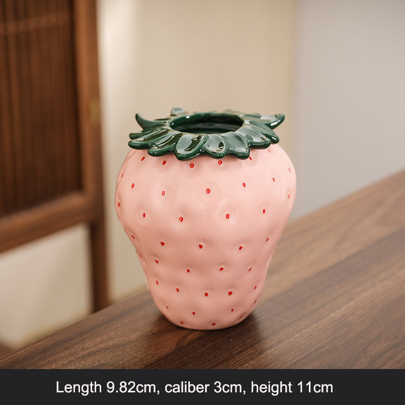 Best Online Shop in Australia - Strawberry Ceramic Vase Decor - Emete store