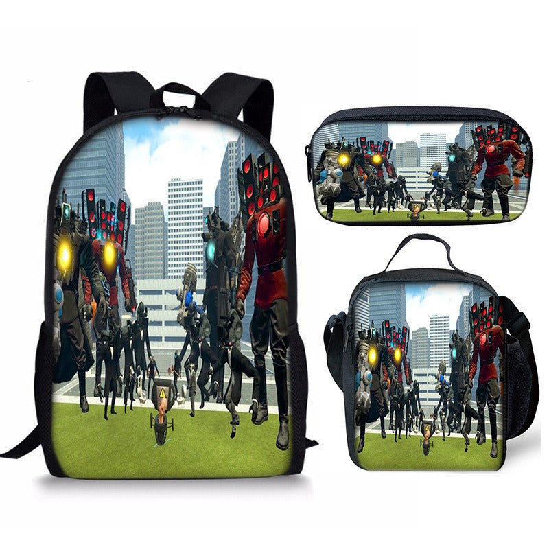 Best Online Shop in Australia - 3PC Skibidi Toilet Man Bag - Emete store