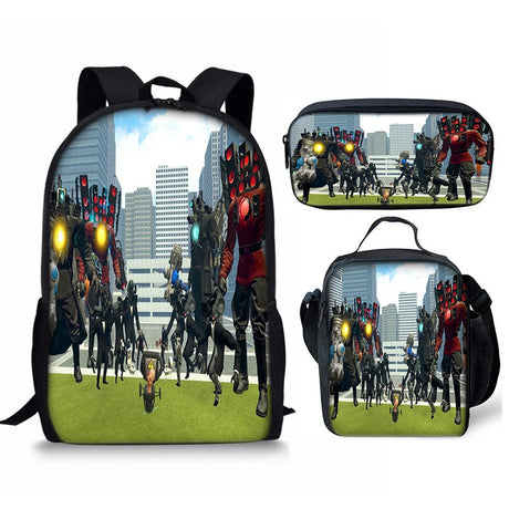 Best Online Shop in Australia - 3PC Skibidi Toilet Man Bag - Emete store