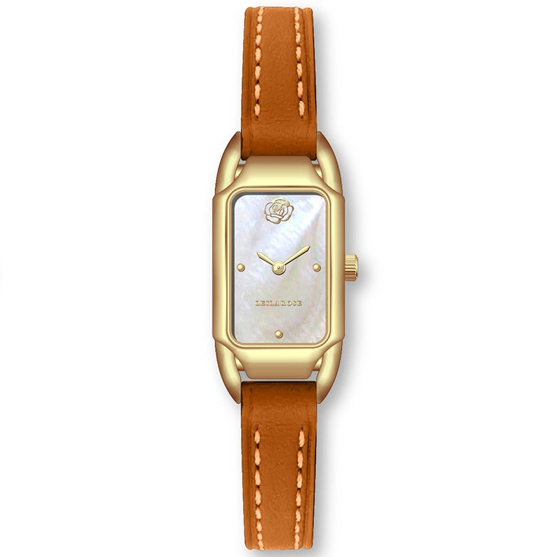 Women's Watch Brand Counter Brand Authentic Fashion Small Square Core Women's Watch Quartz Watch Popular - Emete store