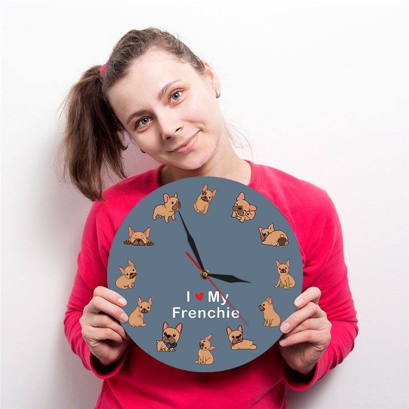 Best Online Shop in Australia - French Bulldog Backlight Clock - Emete store
