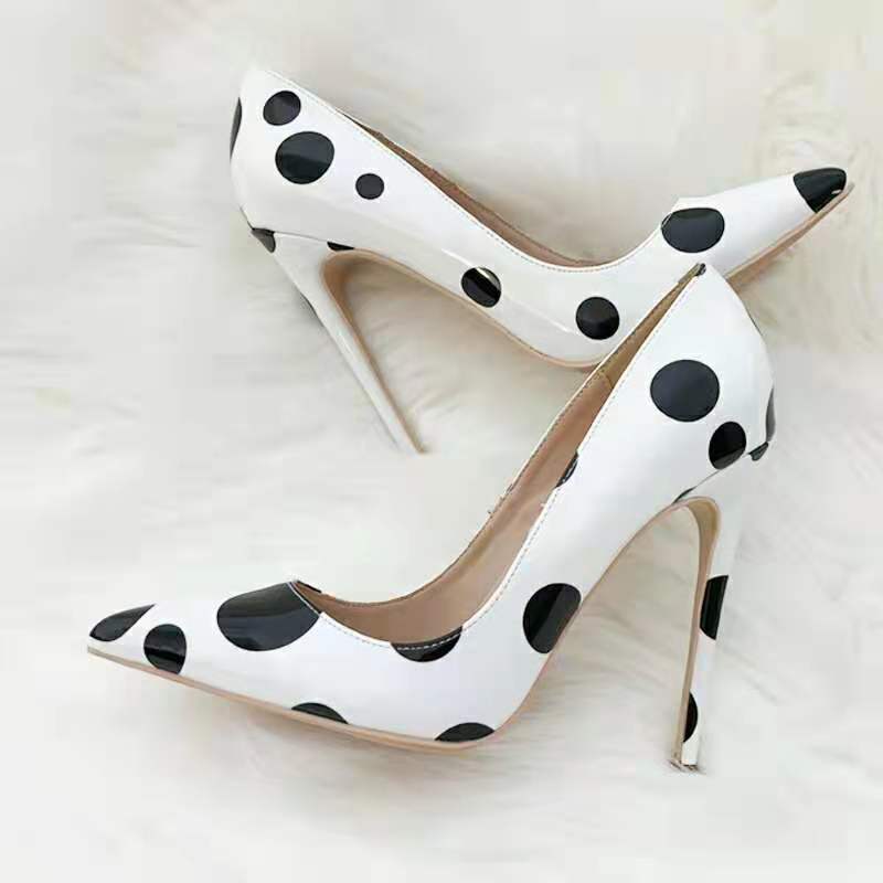 Best Online Shop in Australia - Polka Pointed Toe Stiletto Heels - Emete store