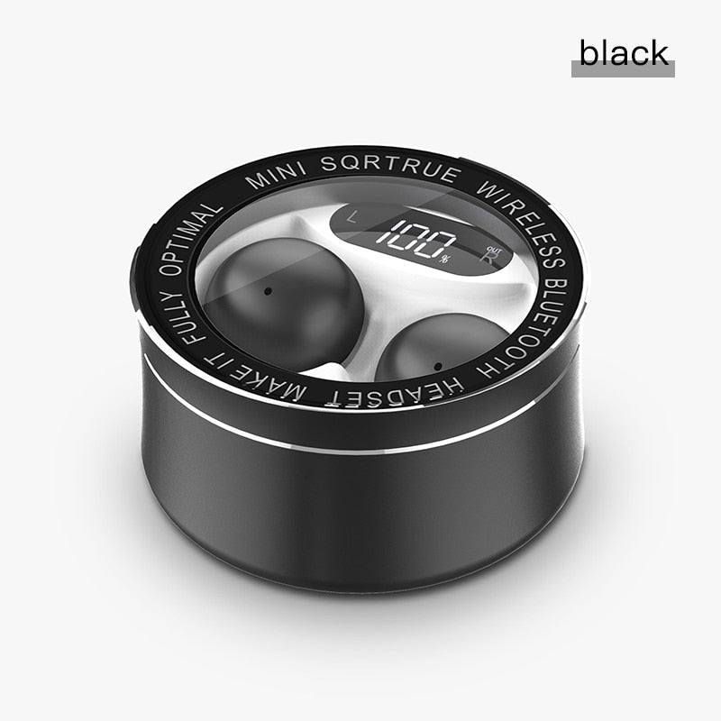 x26 Ultra Small Mini Hidden Wireless Bluetooth 5.0 Earphone Touch Control Portable Charging Case Earbuds TWS Sport Headset - Emete store