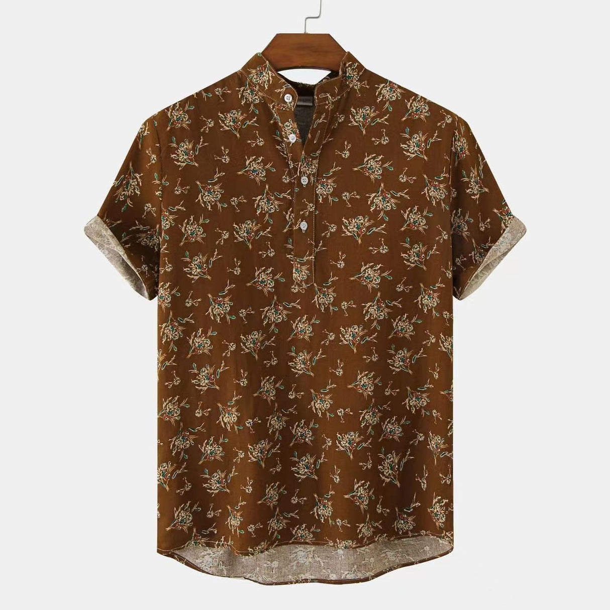 Best Online Shop in Australia - Summer Floral Beach Shirt Men - Emete store