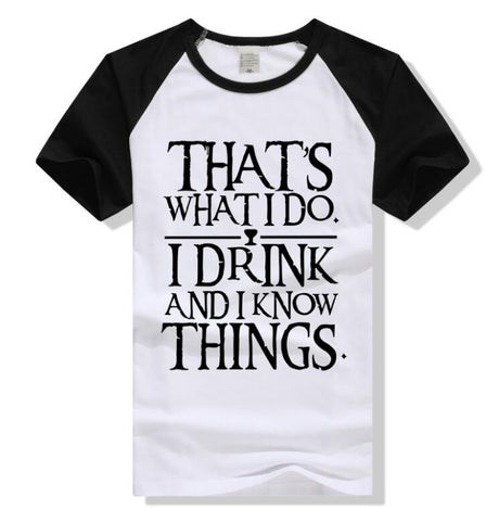 Best Online Shop in Australia - Game of Thrones Tee - I Drink & Know - Emete store