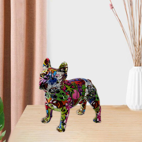 Best Online Shop in Australia - Colorful Bulldog Resin Decor - Emete store