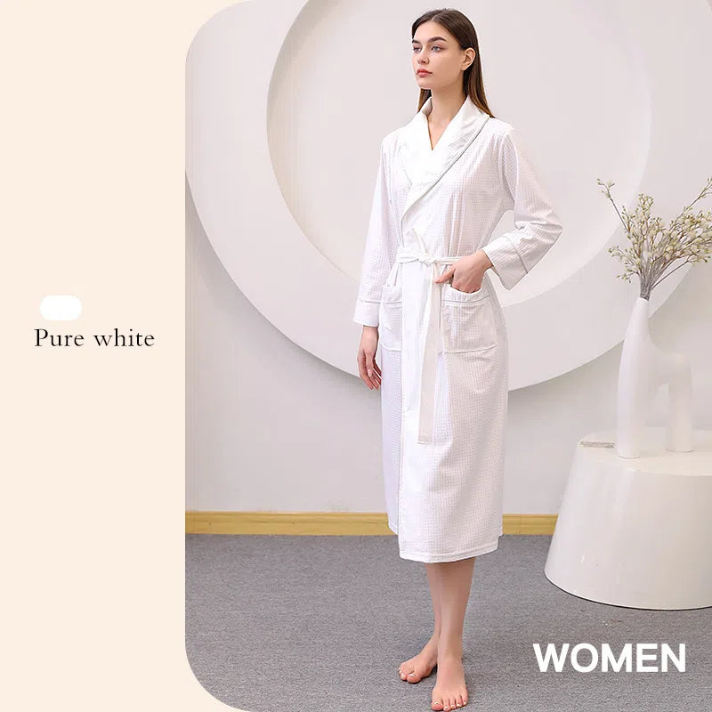 Best Online Shop in Australia - Couples Satin Bathrobe Quick Dry - Emete store