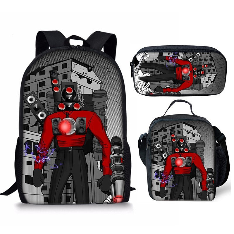 Best Online Shop in Australia - 3PC Skibidi Toilet Man Bag - Emete store