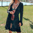 Best Online Shop in Australia - White Hollow Knit Beach Cover - Emete store