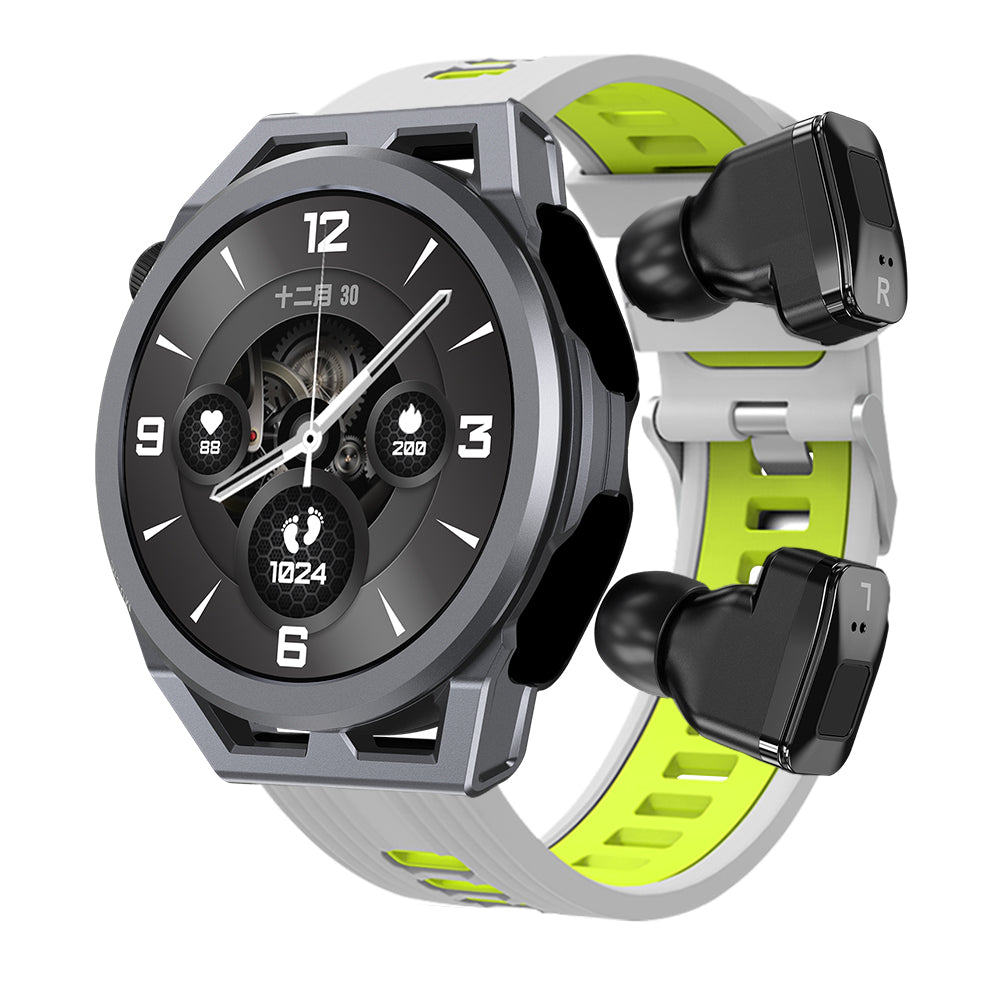 N18 smart watch TWS two in one Bluetooth local playback NFC heart rate and blood pressure health monitoring - Emete store