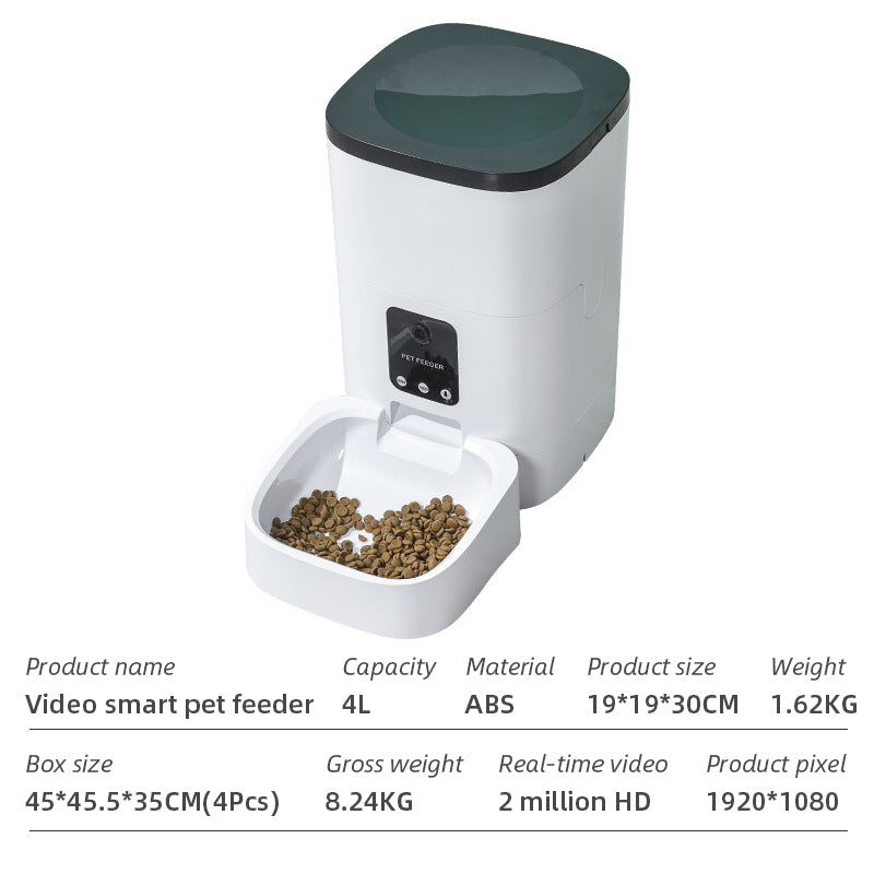 Wifi Smart APP Pet Feeder Household use Microchip Dog Automatic Pet Feeder Automatic Pet Feeder - Emete store