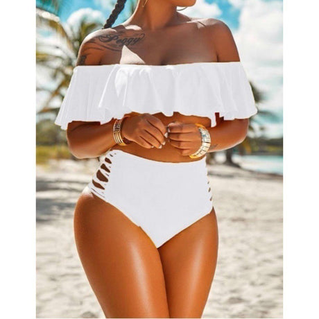 Best Online Shop in Australia - Summer Split Off-Shoulder Bikini - Emete store