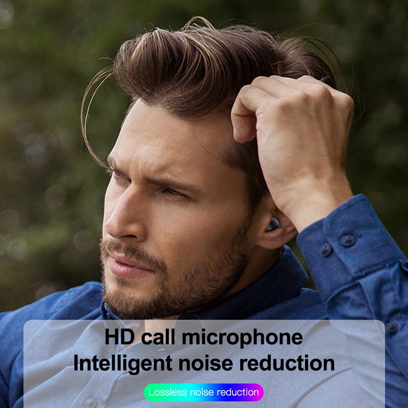 x26 Ultra Small Mini Hidden Wireless Bluetooth 5.0 Earphone Touch Control Portable Charging Case Earbuds TWS Sport Headset - Emete store