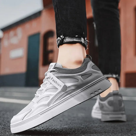 Best Online Shop in Australia - Men’s White Casual Platform Sneakers - Emete store