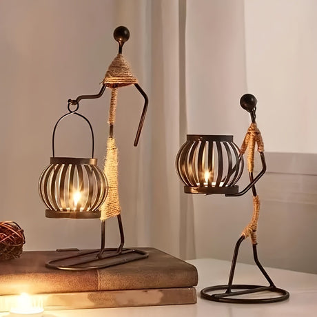 Best Online Shop in Australia - Wrought Iron Candle Holder Art - Emete store
