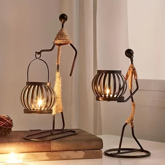 Best Online Shop in Australia - Wrought Iron Candle Holder Art - Emete store