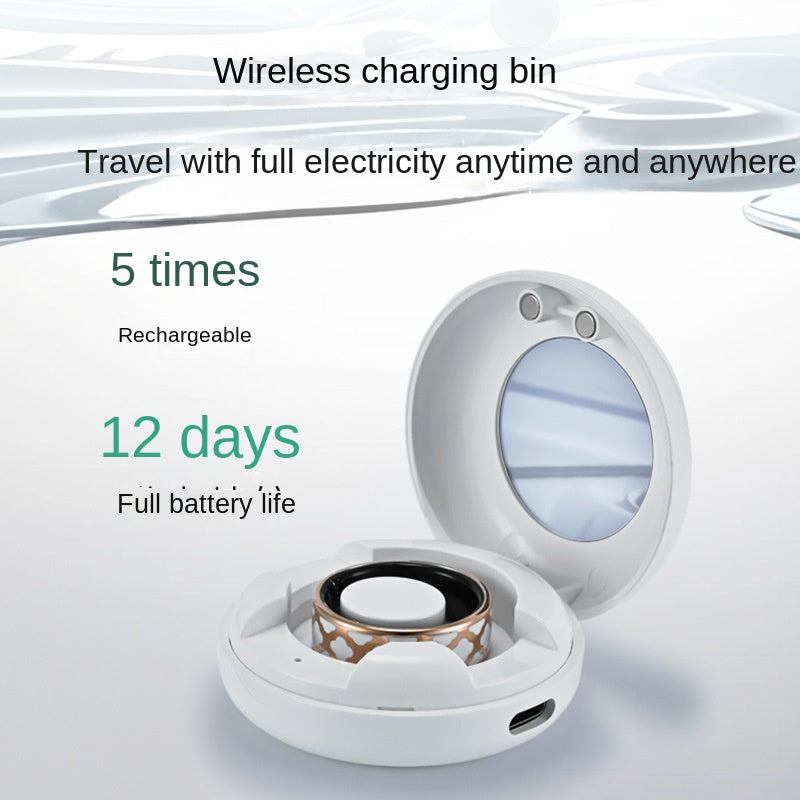 Health Smart Titanium Steel Ring Waterproof Blood Pressure Oxygen Sleep Movement Tracking Multi-Function Ring High-Tech Pair Ring - Emete store