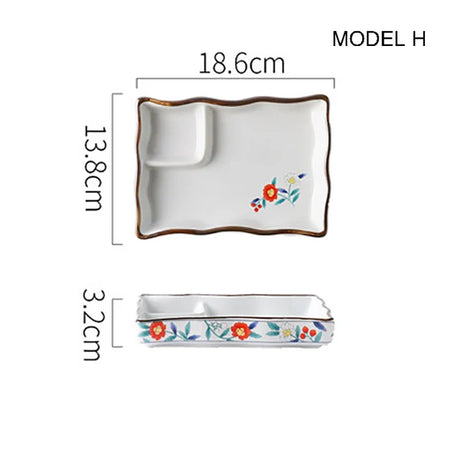 Best Online Shop in Australia - Dumpling & sushi ceramic plate - Emete store