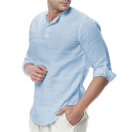Best Online Shop in Australia - Men's Casual Breathable Solid Shirt - Emete store