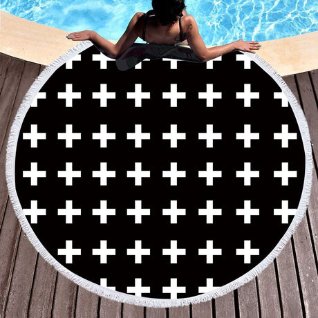 Best Online Shop in Australia - 3D Print Kawaii Round Towel - Emete store