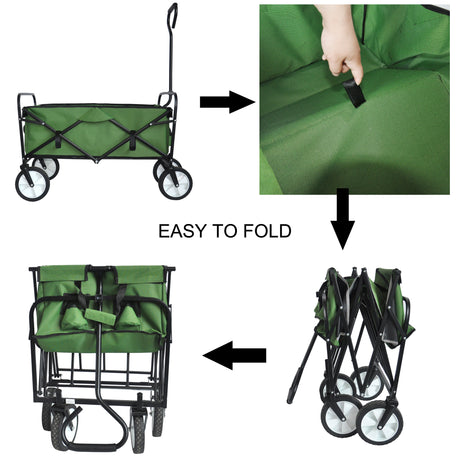 Best Online Shop in Australia - Foldable Green Wagon Cart - Emete store