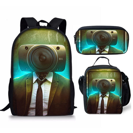 Best Online Shop in Australia - 3PC Skibidi Toilet Man Bag - Emete store