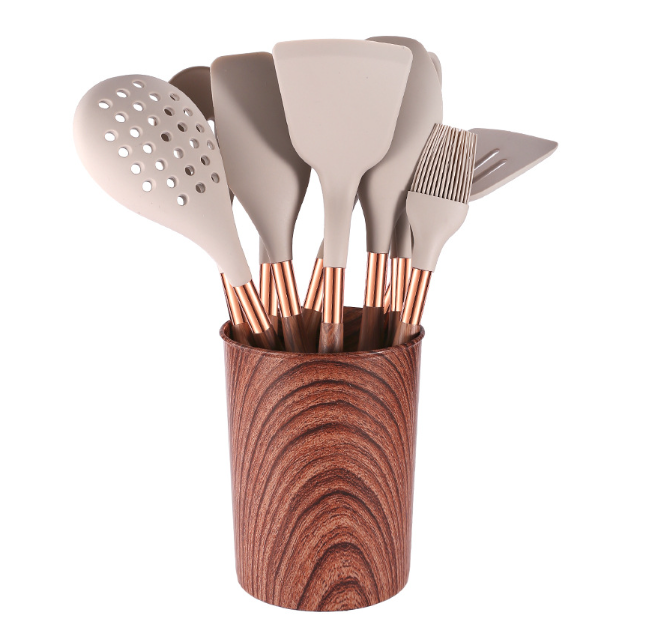 Best Online Shop in Australia - 10-Pc Wooden Handle Silicone Set - Emete store