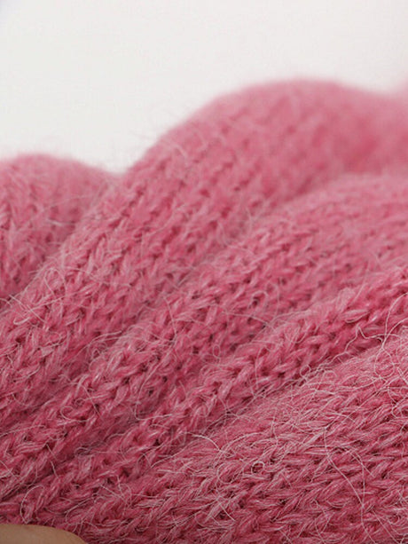 Best Online Shop in Australia - Cashmere Pink Hook Flower Sweater - Emete store