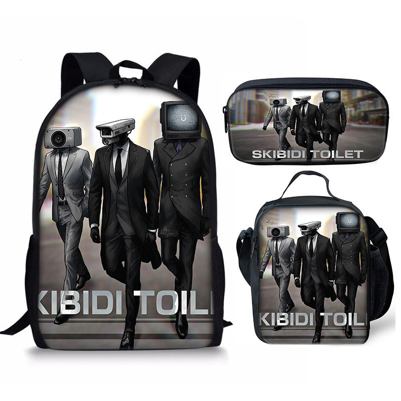 Best Online Shop in Australia - 3PC Skibidi Toilet Man Bag - Emete store