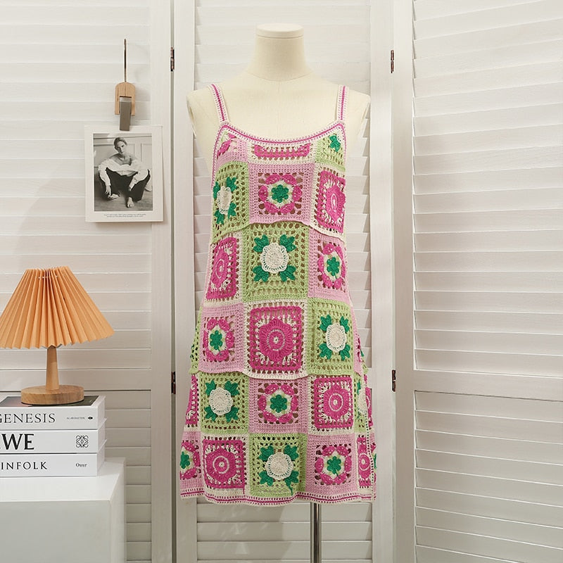 Best Online Shop in Australia - Sleeveless Crochet Beach Dress - Emete store