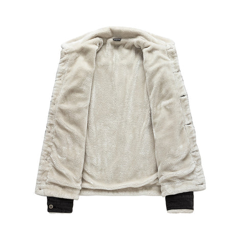 Best Online Shop in Australia - Men's thick velvet denim jacket - Emete store
