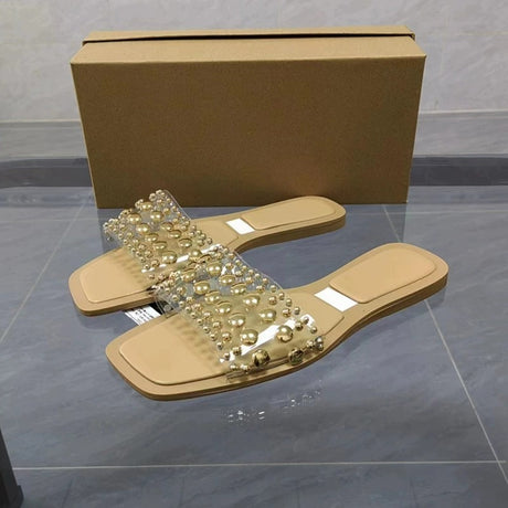 Best Online Shop in Australia - Square Toe Transparent Sandals - Emete store