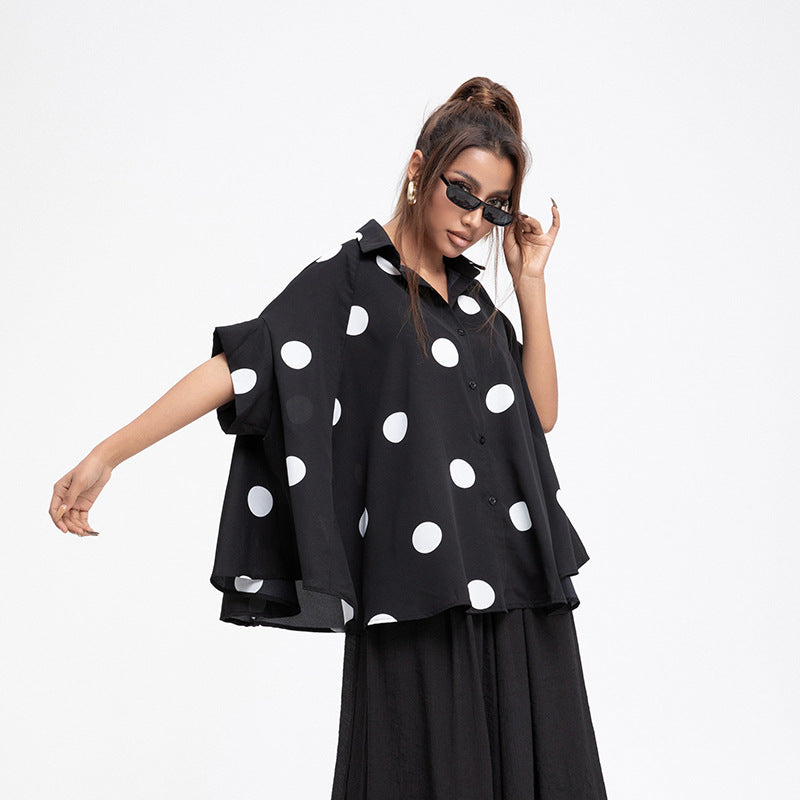 Best Online Shop in Australia - Chiffon Short Sleeve Shirt - Emete store