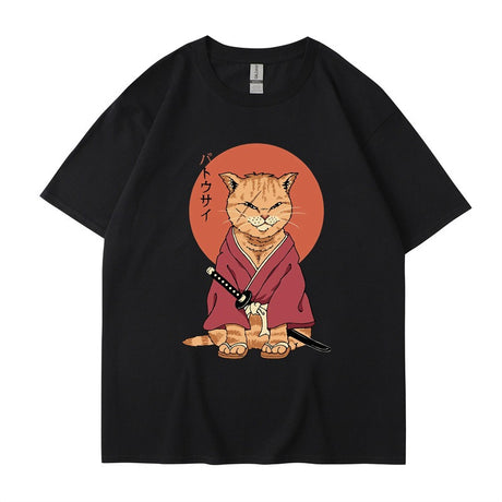Best Online Shop in Australia - Cute ninja cat T-Shirt, summer style - Emete store