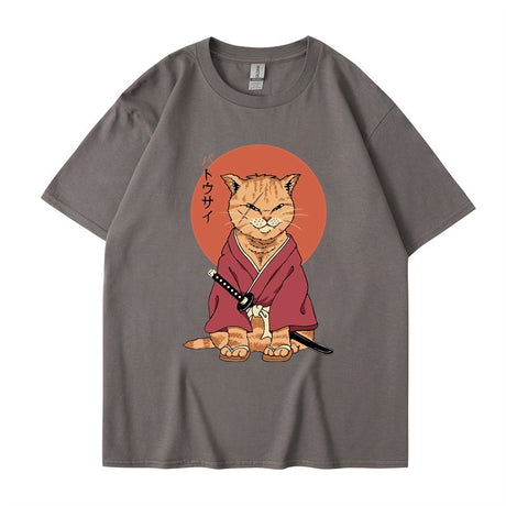 Best Online Shop in Australia - Cute ninja cat T-Shirt, summer style - Emete store